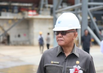 Wakil Ketua DPRD Kaltim, Muhammad Samsun mengikuti peresmian smelter nikel Pertama di Kalimantan yang berlokasi di Kecamatan Pendingin, Kukar.ist