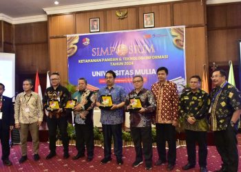 Wakil Ketua DPRD Kaltim Sigit Wibowo menghadiri acara simposium Universitas Mulia dalam rangka ketahanan pangan dan teknologi informasi 2024, Sabtu (25/11). (Dok DPRD Kaltim)