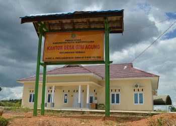 Kantor Desa Giri Agung di Kecamatan Sebulu, Kutai Kartanegara.