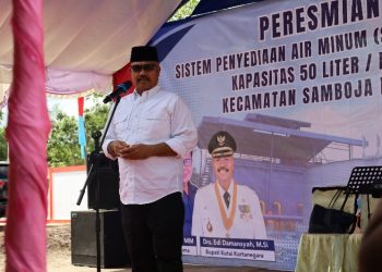 Bupati Edi Damansyah Resmikan SPAM Argosari