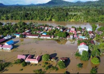 Permukiman Mahulu Kebanjiran Mei 2024 lalu. ist