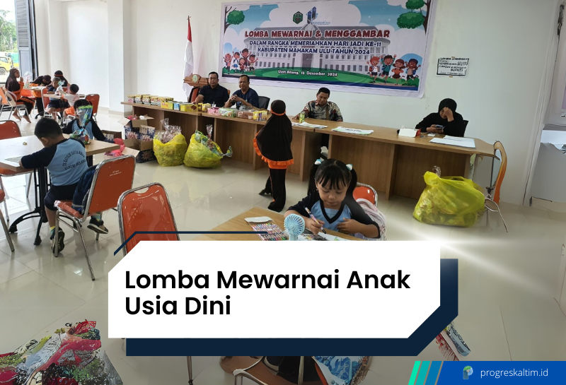 Dinas Perhubungan Mahulu inisiasi lomba mewarnai anak-anak pada perayaan HUT ke-11 Mahulu