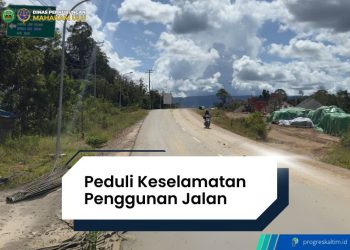 Dishub Mahulu Peduli Keselamatan Penggunan Jalan. progreskaltim.id/Arrauf Rizki Saputra