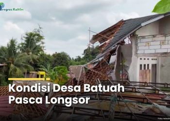Ilustrasi rumah bobrok akibat bencana.