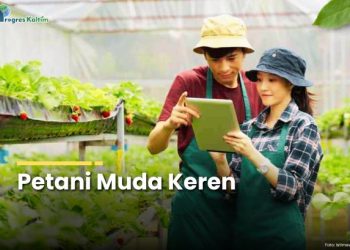 Ilustrasi petani muda.