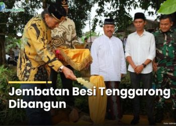 Jembatan Besi Tenggarong Dibangun