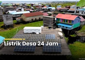 Panel Surya di Desa Muara Enggelam