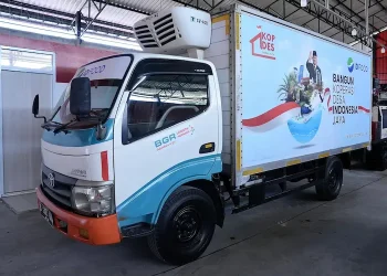 Ilustrasi truk milik Kopdes Merah putih.